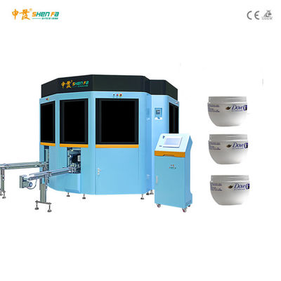 Automatische Siebdruck-Maschine der Farbe45kw 4 für Haustier-Flaschen