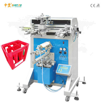 CER 350x250mm halb Selbstsiebdruck-Maschine für Plastikkiste